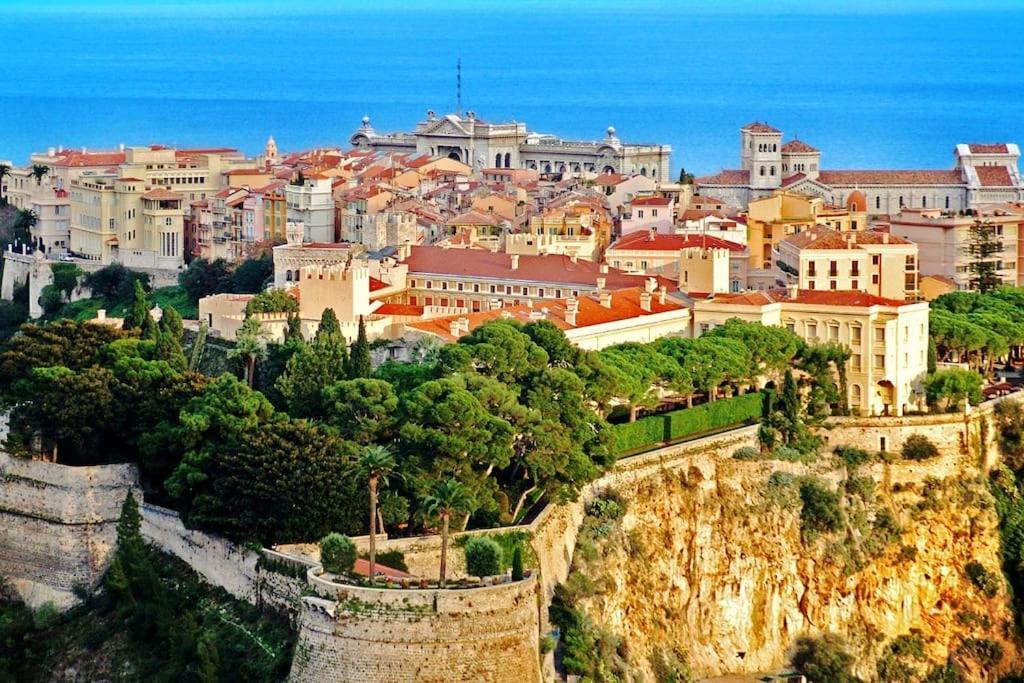 Вилла Maison Limitrophe Monaco Vue Mer Et Jardin Кап-д'Ай Экстерьер фото